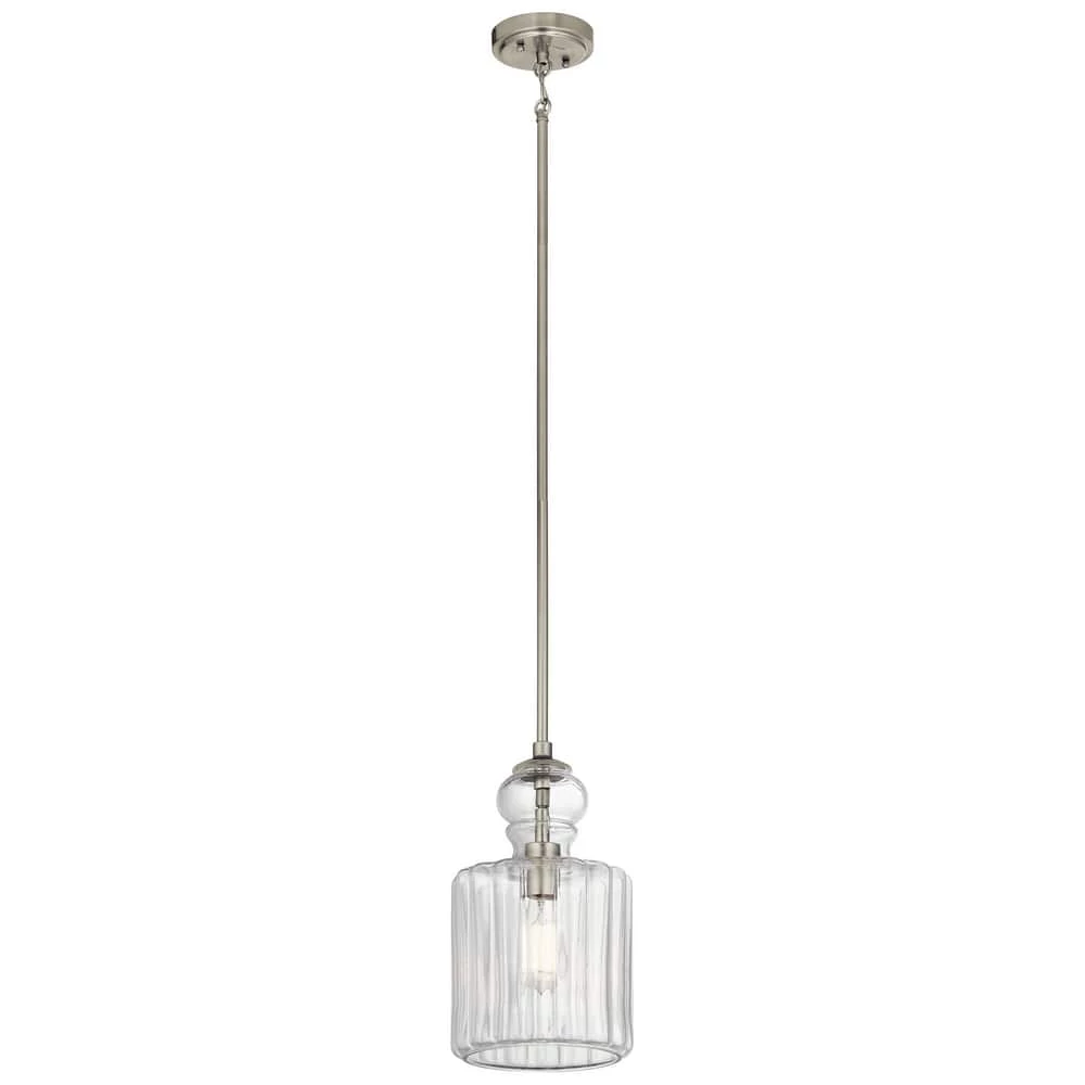 Brand new 😀 Kichler Lighting Riviera™ 100W Medium Pendant in Brushed Nickel 😉 3 Brand new 😀 Kichler Lighting Riviera™ 100W Medium Pendant in Brushed Nickel 😉