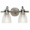 Brand new 😍 Kichler Lighting Flagship 75W 2-Light Medium E-26 Incandescent Vanity Fixture in Classic Pewter 😉 -Kichler Lighting shop Query 811