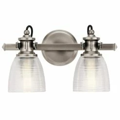 Brand new 😍 Kichler Lighting Flagship 75W 2-Light Medium E-26 Incandescent Vanity Fixture in Classic Pewter 😉