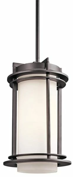 New ❤️ Kichler Lighting Pacific Edge 100W 1-Light Medium E-26 Incandescent Outdoor Hanging Pendant in Architectural Bronze ⭐