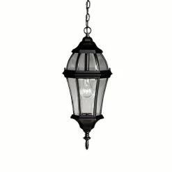 Budget 😀 Kichler Lighting Townhouse 100 W 1-Light Medium Pendant in Black 🥰