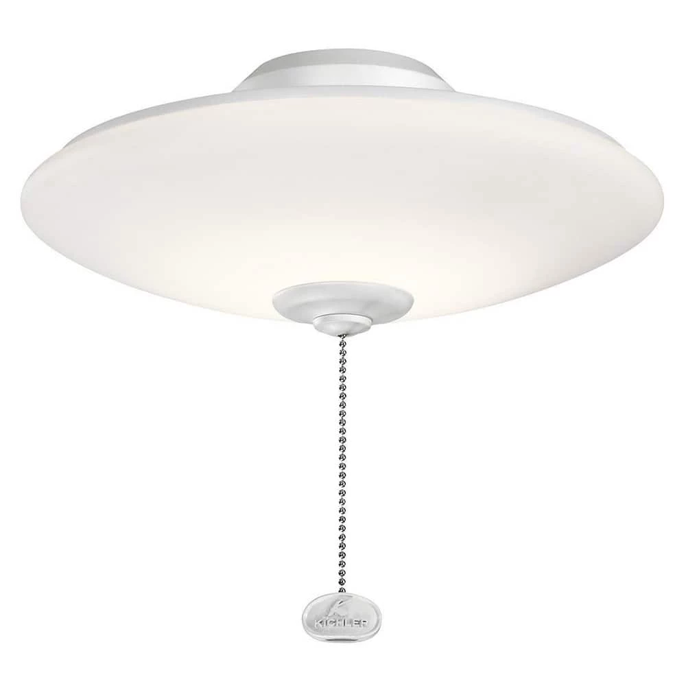 Best deal 𧨠Kichler Lighting 11-1/2 in. 1-Light Wet LED Ceiling Fan Light Kit in Multiple π 3 Best deal 𧨠Kichler Lighting 11-1/2 in. 1-Light Wet LED Ceiling Fan Light Kit in Multiple π