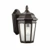 Deals 👍 Kichler Lighting Courtyard 11 in. 100W 1-Light Medium Lantern in Rubbed Bronze 😍 -Kichler Lighting shop Query 857