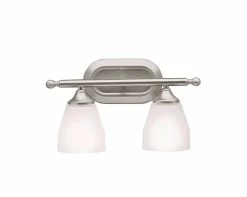 Cheapest ✨ Kichler Lighting Ansonia 5-1/2 in. 100 W 2-Light Medium Bracket in Brushed Nickel 🎁