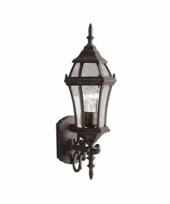 Flash Sale 🔔 Kichler Lighting Townhouse 7-1/2 in. Width 100 W 1-Light Medium Lantern in Tannery Bronze 🔥