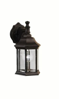 Outlet 🌟 Kichler Lighting Chesapeake 1 Light 100 W Medium Lantern in Black 💯