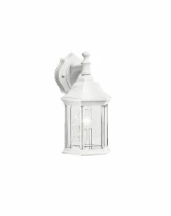 Best deal 🔔 Kichler Lighting Chesapeake 8 in. 100 W 1-Light Medium Sconce in White 🔔