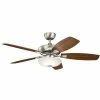 Promo ✔️ Kichler Lighting Canfield Pro 70W 5-Blade Ceiling Fan with 52 in. Blade Span in Brushed Nickel 🎉 2 Promo ✔️ Kichler Lighting Canfield Pro 70W 5-Blade Ceiling Fan with 52 in. Blade Span in Brushed Nickel 🎉 -Kichler Lighting shop Query 89
