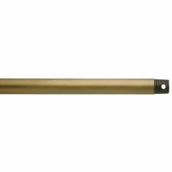 Outlet 🛒 Kichler Lighting 18 x 1 in. Fan Downrod in Natural Brass ✨
