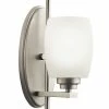 Budget 🎉 Kichler Lighting Eileen 4-1/2 in. 100W 1-Light Medium Sconce in Brushed Nickel 🛒 -Kichler Lighting shop Query 925