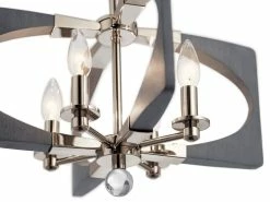 Deals 😍 Kichler Lighting Tig™ 80W 2-Light LED Semi-Flush Mount Ceiling Fixture in Walnut Wood ❤️