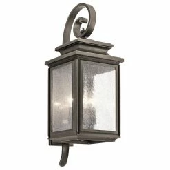 Best Pirce 🌟 Kichler Lighting Wiscombe Park 26-1/4 in. 60W 4-Light Outdoor Wall Sconce in Olde Bronze ✔️