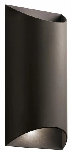 Wholesale 🔥 Kichler Lighting Wesley 14 in. 16W 2-Light Outdoor Wall Lantern in Textured Architectural Bronze 🎉