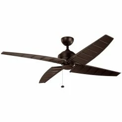 Coupon ๐งจ Kichler Lighting Surrey 60 in. 4-Blade Indoor/Outdoor Ceiling Fan in Satin Natural Bronze ๐