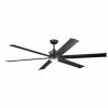 Wholesale 🎁 Kichler Lighting Szeplo Patio 17W 6-Blade LED Ceiling Fan with 80 in. Blade Span in Satin Black 🌟 -Kichler Lighting shop Query 944