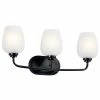 Flash Sale 🥰 Kichler Lighting Valserrano™ 75W 3-Light Medium E-26 Incandescent Vanity Fixture in Black 😉