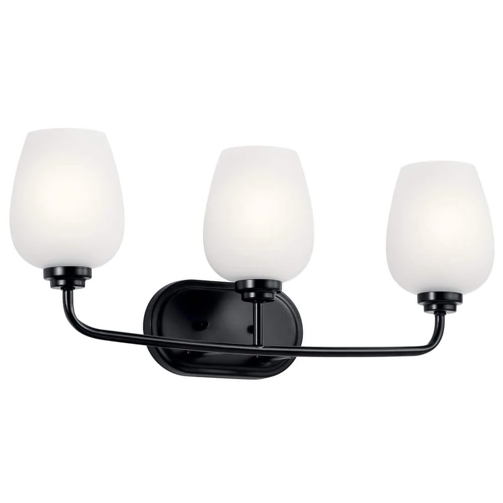 Flash Sale 🥰 Kichler Lighting Valserrano™ 75W 3-Light Medium E-26 Incandescent Vanity Fixture in Black 😉 3 Flash Sale 🥰 Kichler Lighting Valserrano™ 75W 3-Light Medium E-26 Incandescent Vanity Fixture in Black 😉