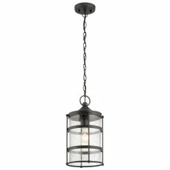 Flash Sale 😉 Kichler Lighting Mill Lane™ 1-Light Medium E-26 Base Outdoor Pendant in Anvil Iron 👏