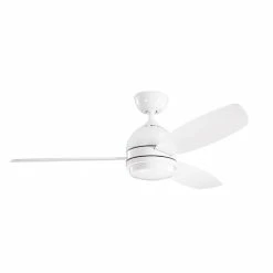 New 👍 Kichler Lighting Vassar™ 55W 3-Blade LED Ceiling Fan with 52 in. Blade Span in Textured White 👍