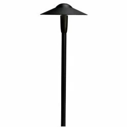 Discount 🎁 Kichler Lighting Dome 4W 1-Light LED Path Light in Textured Architectural Bronze 🔔