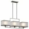 Deals 🤩 Kichler Lighting Kailey 60W 3-Light Medium Chandelier in Brushed Nickel ⌛ -Kichler Lighting shop Query 972