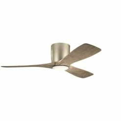 Brand new ⭐ Kichler Lighting Volos 57W 1-Light 3-Blade LED Ceiling Fan in Brushed Nickel 🎉