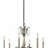 New 🧨 Kichler Lighting Kimblewick 27-3/4 in. 6-Light Candelabra E-12 Base Chandelier in Weathered Zinc ✨ -Kichler Lighting shop Query 982