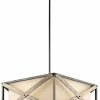 Outlet 🥰 Kichler Lighting Cahoon 4-Light Pendant with Beige Linen and Etched Tempered Glass in Anvil Iron 🎁 -Kichler Lighting shop Query 986