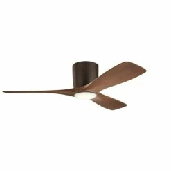 Best Pirce ✔️ Kichler Lighting Volos 57W 1-Light 3-Blade LED Ceiling Fan in Satin Natural Bronze ❤️